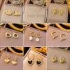 Stainless Steel French Retro Pearl Pendant Earrings: Color-Retaining, Sleep-Friendly.