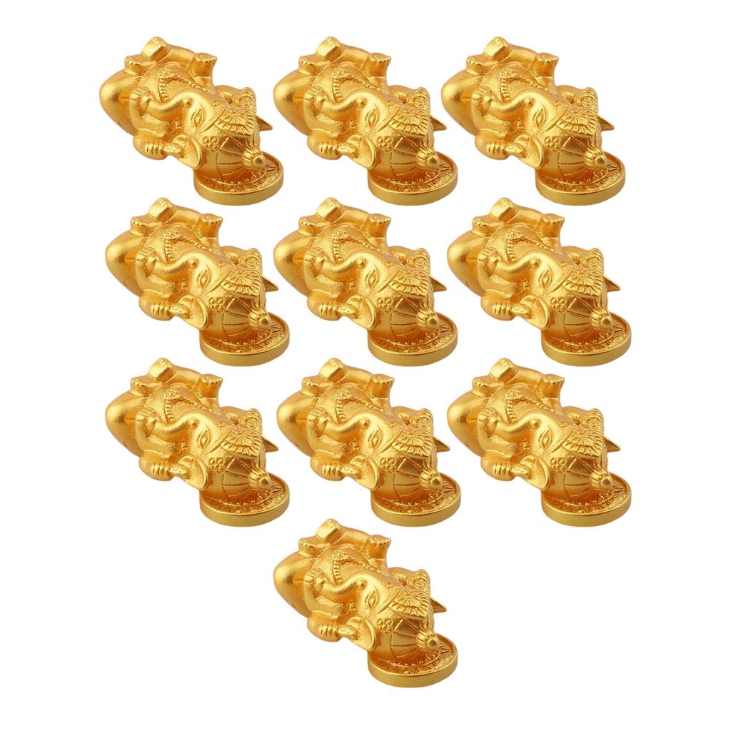 Heminredning 3,1*2,4 cm Ganesha-staty Andlig dekoration Högkvalitativ harts Imponerande storlek Intrikata detaljer