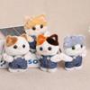 Decoration Cat Plush Pendant Kawaii Bag Hanging Charm Keyring Kitten Keychain  Room Decor