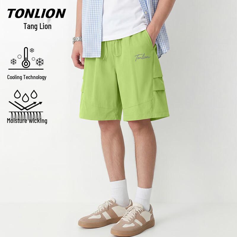 TonLion Men's Summer Breathable Loose-Fit Casual Shorts