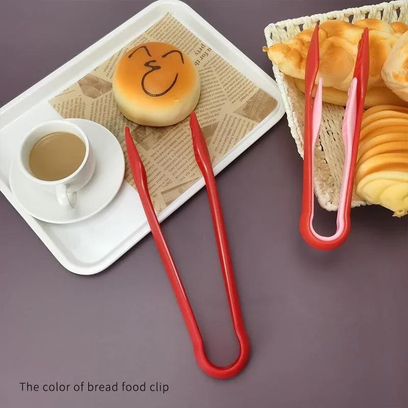 3 Sizes Bread Tongs, Plastic Food Salad Serving Tongs Cooking Utensils Set Kitchen Tongs for Kitchen Cooking, BBQ, Buffet, Party