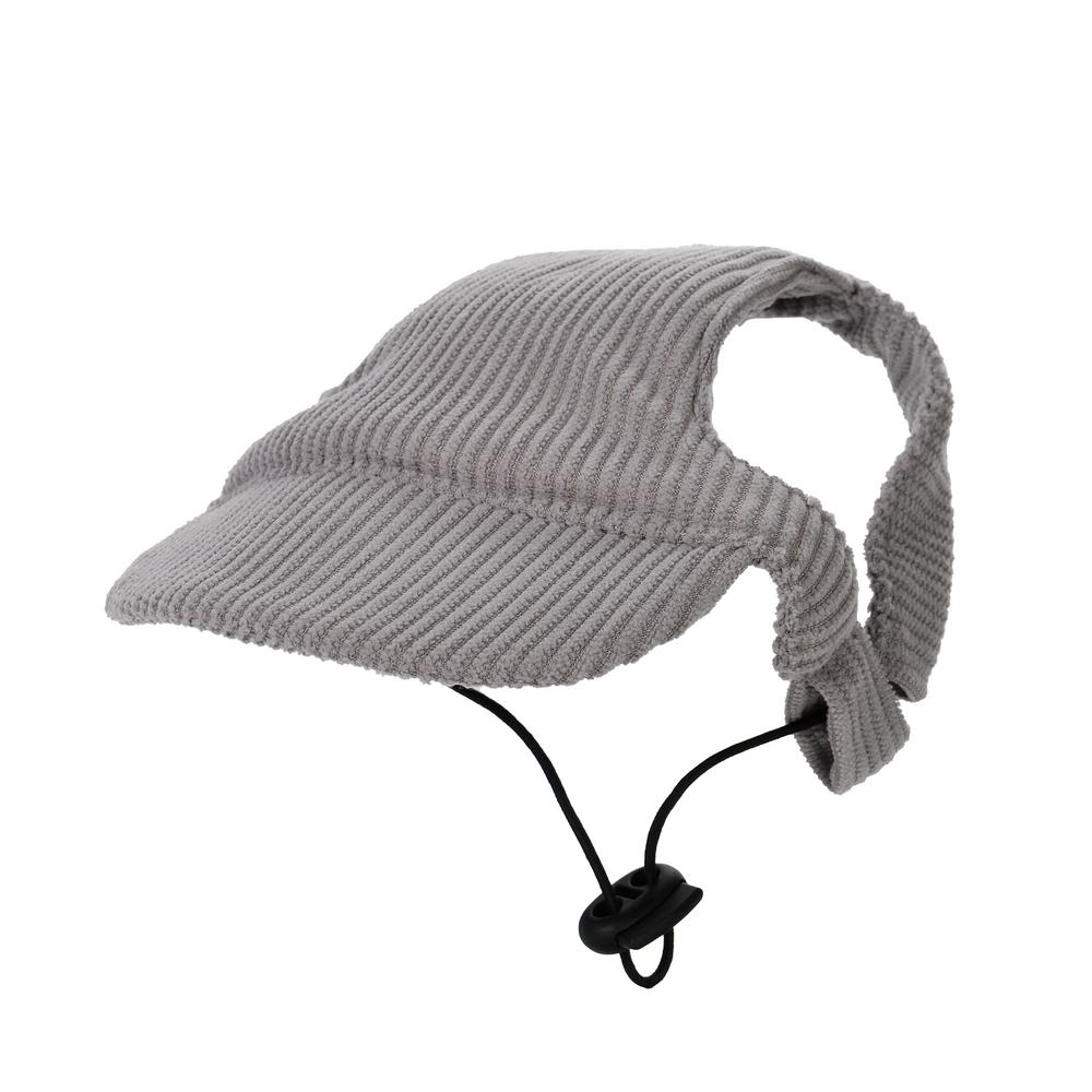 

Big Dog Cap with Ear Holes for Small Medium Large Dogs Cats Adjustable Sun Hats Golden Retriever Labrador Baseball Caps Pet Hat XS（old） серый
