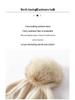 Cashmere Hat with Detachable Fox Fur Pompom, Cable Knit, Warm Ear Protection, Street Style for Autumn & Winter