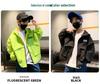 Boys' 2026 Spring Hooded Windbreaker Jacket - Trendy and Casual Sportswear for Medium to Large Kids