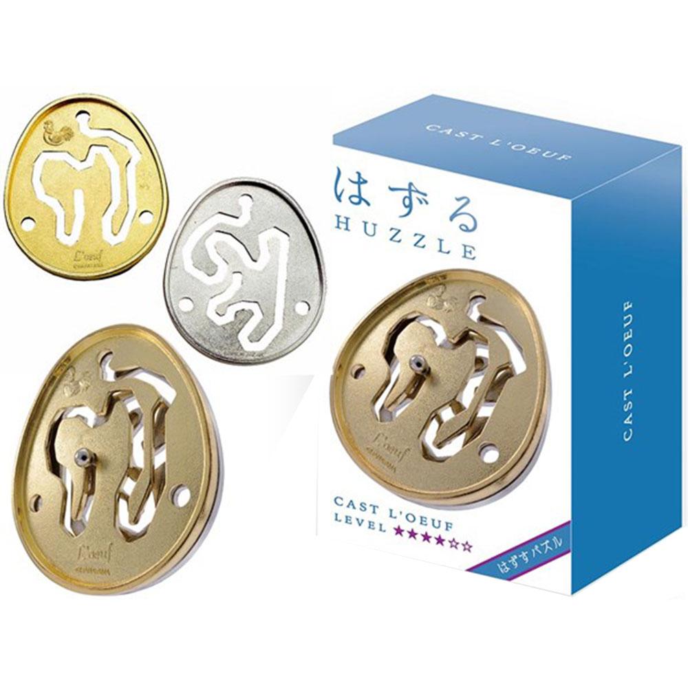 Hanayama L4 Cast Huzzle Brain Teaser Puzzle (L'oeuf)