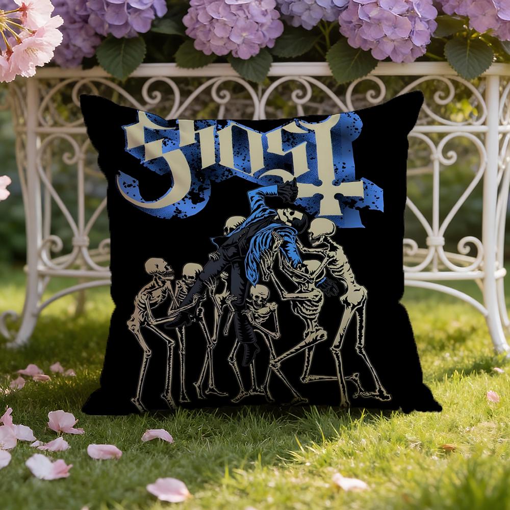 Band G-Ghost Cushion Cover Home & Car Dual-Scene Pillow Cover: Reversible for Premium Comfort