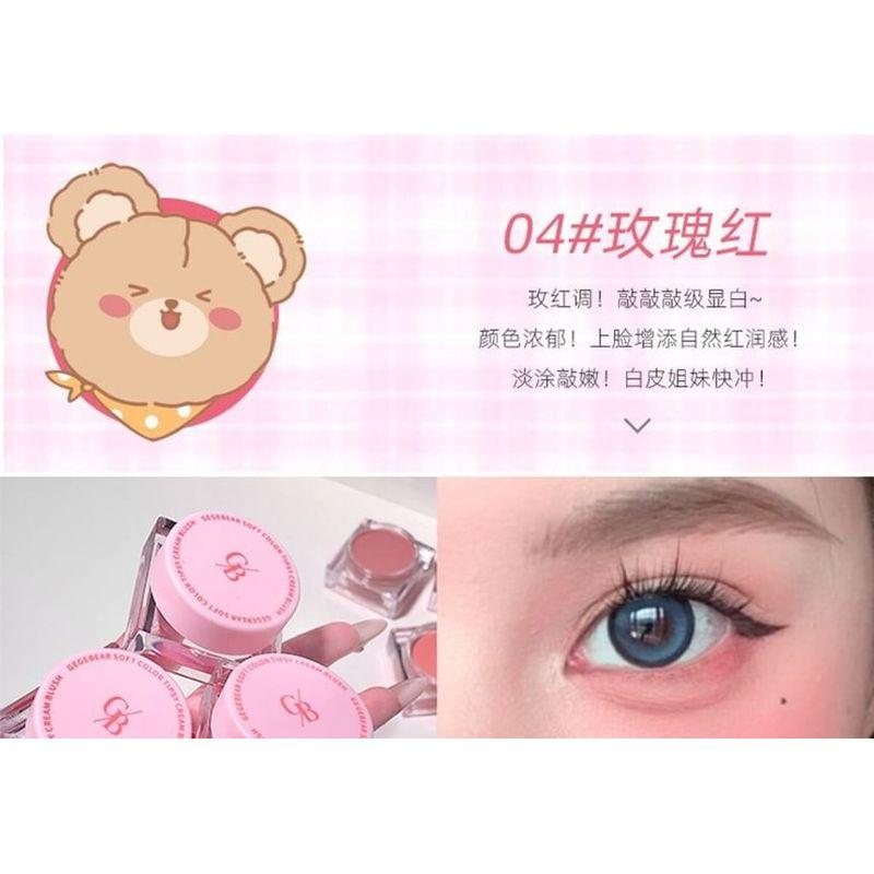 Gege Bear - Weiche Farbe Tipsy Cream Rouge für die Wangen - 1-4