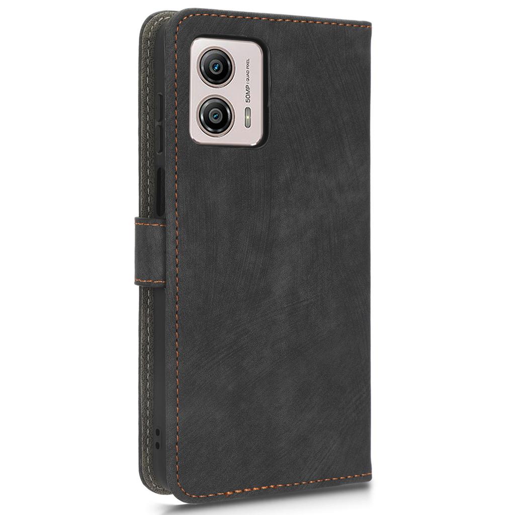 For Motorola Moto G73 5G Shockproof Cell Phone Cover Leather Phone Case Phone Stand RFID Blocking Wallet