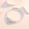 Korean Style Dreamcatcher Bracelet Women Silver Transport Beads Bangles with Tassel Girls Hand Chain Charm Bangle