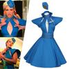 Britney Spears Cosplay Costume Starlet Flight Attendant Uniform For Halloween Party