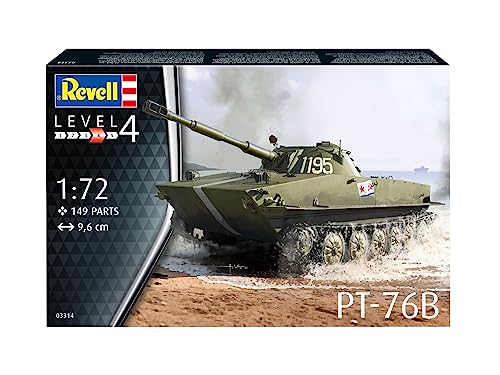 German Revell 1/72 Soviet Army PT-76B Plastic Model 03314