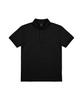 PHERMENON Muscle Fit Lettering Plain Collared T-Shirt - Black