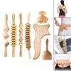 7Pcs Wood Massage Tools, Manual Handheld Scraper Kit, , Wooden