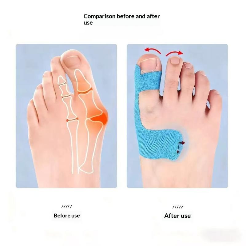 10Pcs Hypoallergenic Latex-Free Tape Precut Kinesiology Tape For Bunion Corrector & Relief Big Toe Support Pain Relief