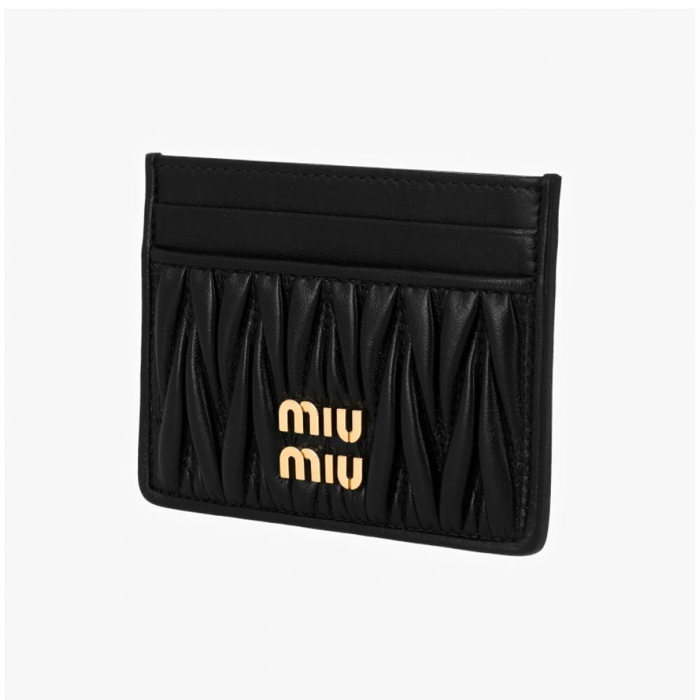 Miu Miu 5mc076 Afpp F0002 Materasse Nappa Card Holder