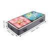 3 Layers Underbed Storage Bag Foldable Storage Bins Storage Containers  For Comforter