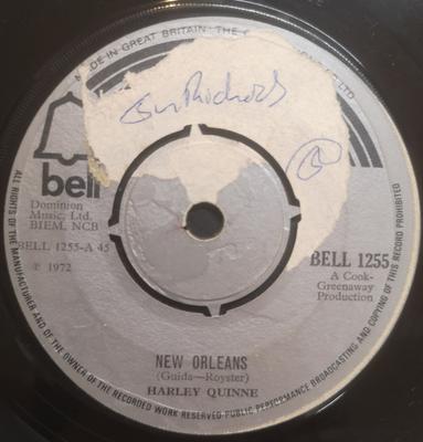 7palcová deska HARLEY QUINNE - New Orleans BELL1255 Bell Records 1972 UK Rock Použitá