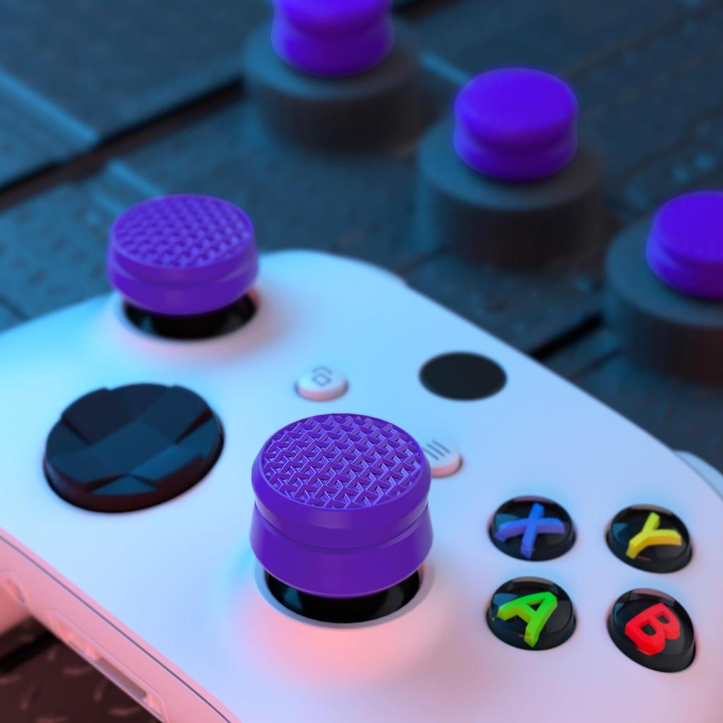 PlayVital Thumb Cushion Cap Cover Thumb Grip for PS5 PS4 Thumbstick Grip Cover for Xbox Core Xbox One Elite Series 2 Wireless Thumb Grip Cap for