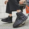 New Fashion Casual Sneakers High Top Skateboard Shoes Student Boots Men and Women Trend Wear Resistant Two-color Couples