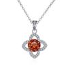 Bague Ringen 1ct VVS D Color Moissanite Pendant Necklace Women's 925 Sterling Silver Lucky Clavicle Chain Valentine's Day Gift