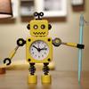 Metal Deformation Robot Creative Student Cute Children Cartoon Stylish Boy Girl Silent Bedside Alarm Clock
