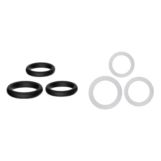 3Pcs Cock Ring Super Elastic Easy To Clean Silicone Delay Ejaculation Lock Ring for Male Masturbators