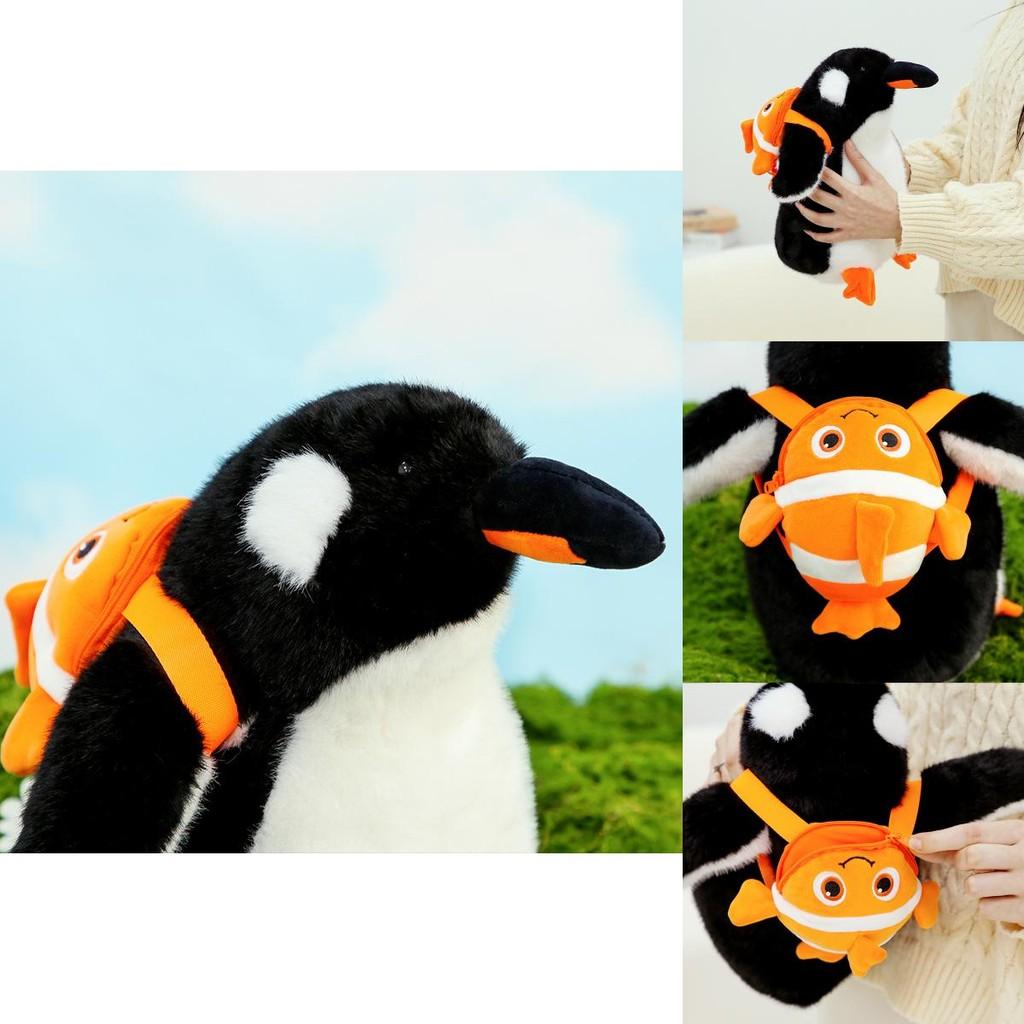 Adorable 35cm Plush Penguin Backpack Soft Stuffed Toy Gift For Girls Birthday