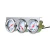 Kit misuratore triplo da 52 mm, misuratore di pressione dell'olio, misuratore di temperatura dell'acqua Fahrenheit, 3 in 1, voltmetro