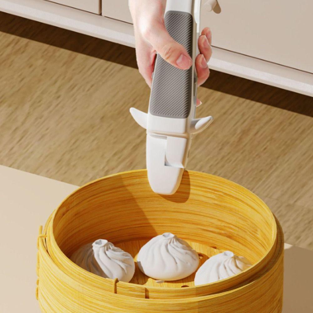 2in1 Kitchen Pot Bowl Clip Whale Shape Meal Bowls Tongs Baking Tray Steamer Rack  Kitchen Gadget