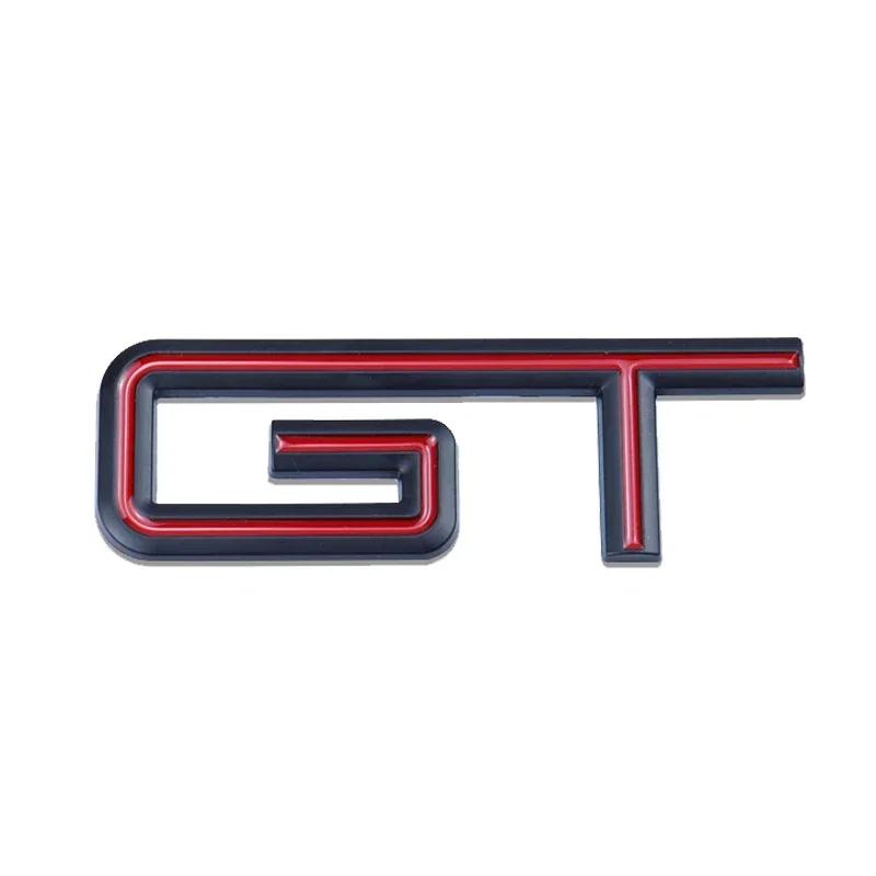 Metal Car Side Emblem Sticker Tail Trunk Badge Decal for GT GT350 GT500 S-helby Logo Fiesta Focus Mondeo Kuga Ranger M-ustang