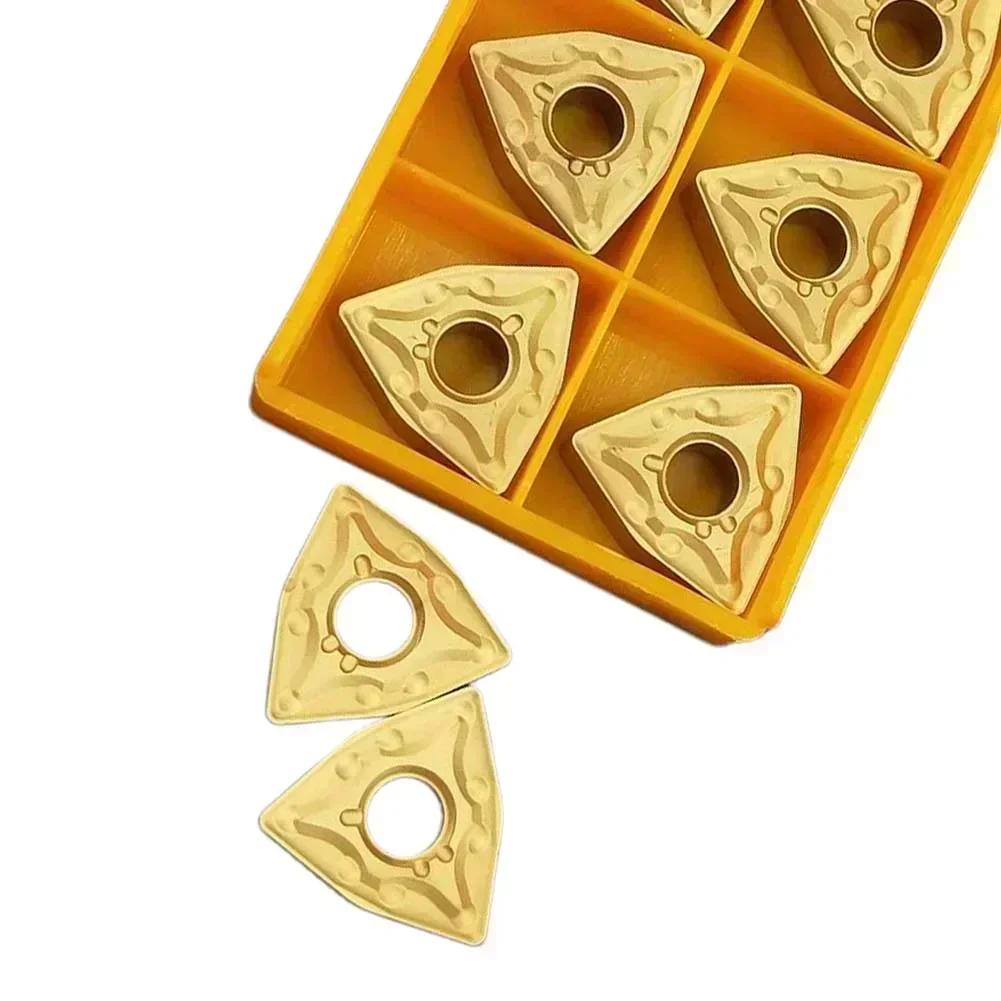 10-Piece Set, WNMG080408-MA, WNMG432 CNC Carbide Inserts, Turning Inserts, WNMG Lathe Tools, Turning Inserts Tool Accessories