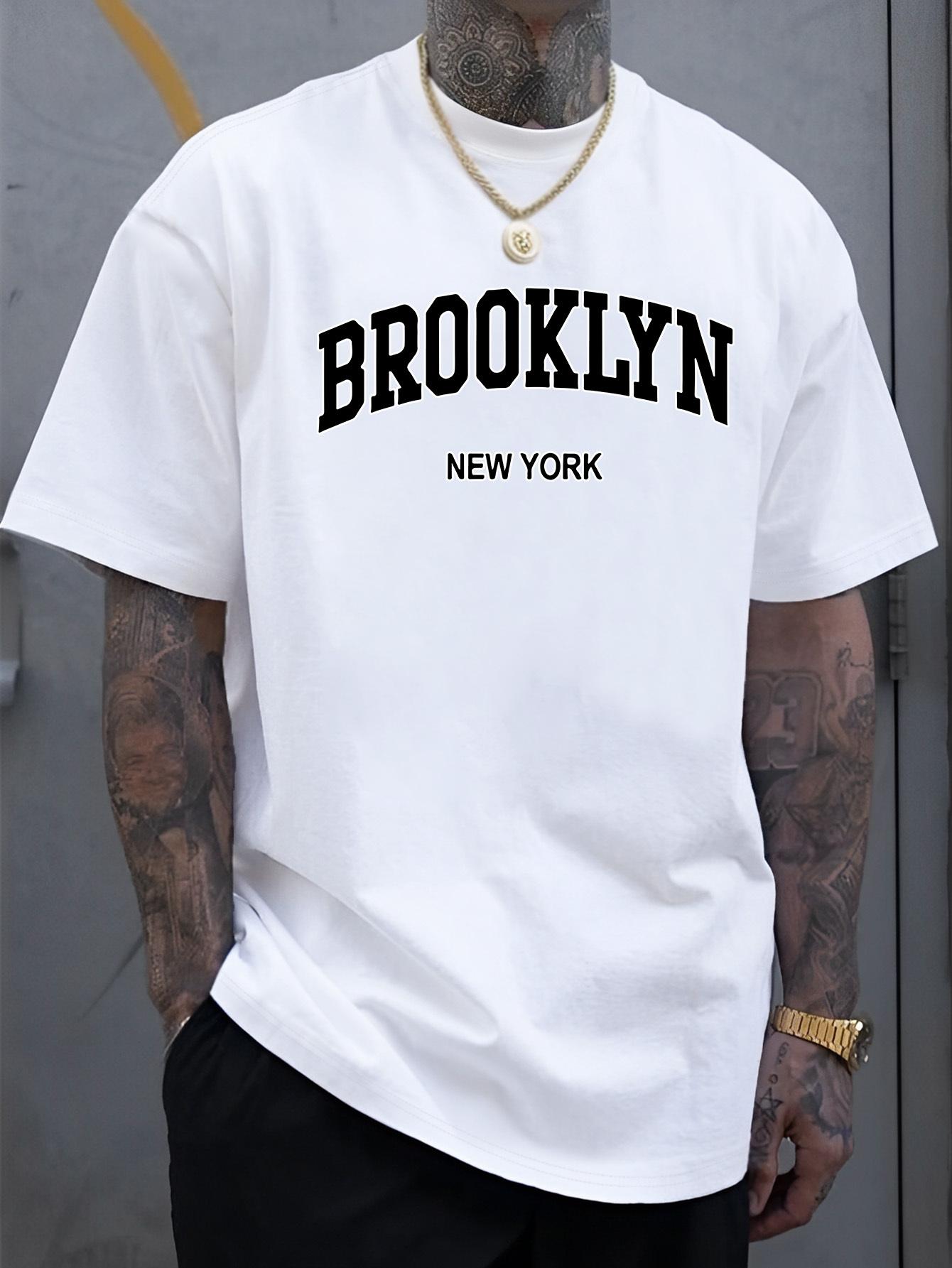 Men s Brooklyn-Inspired Casual Short Sleeve T-Shirt - Lightweight XS