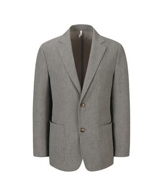 Sieg Embossed Stretch Casual Suit Jacket Beige (Pieaa4062)