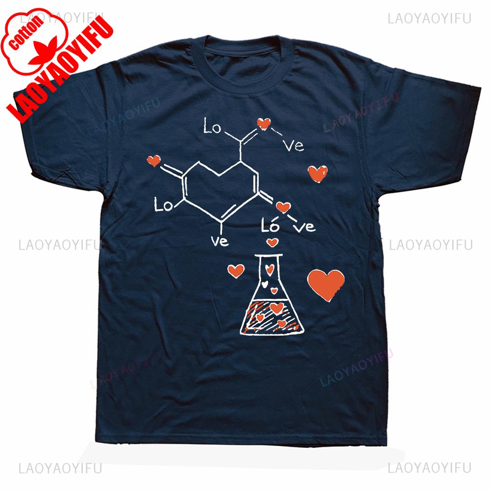 Funny Love Equation Romantic Printed T Shirt Men Women Cotton Humor Streetwear Tee Shirt Short Sleeve Unisex Loose Camisetas