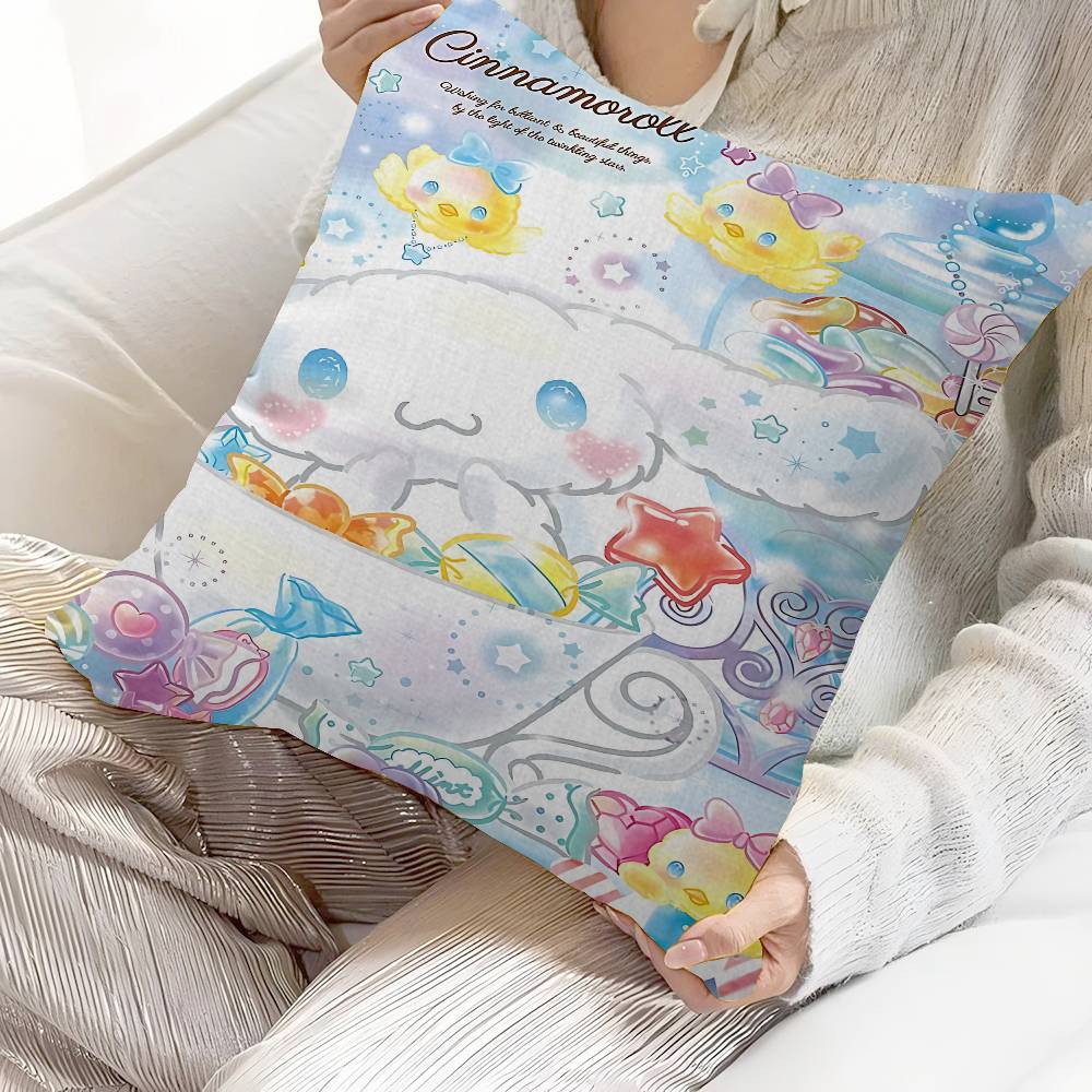 C-Cinnamoroll Cartoon Cute 45*45cm Cushion Cover Pillow Cover Decor Pillowcase Home Pillowcase For Couch Pillow