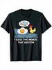 Lustiges Huhn oder Ei Humor T-Shirt - "Das beantwortet wohl die Frage" Cartoon