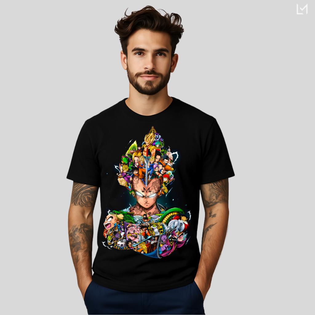 Dragon Ball Japan Animation Summer T-Shirt Leisure Sports Street Fitness Loose Comfortable Cotton Short Sleeves Men Women Top