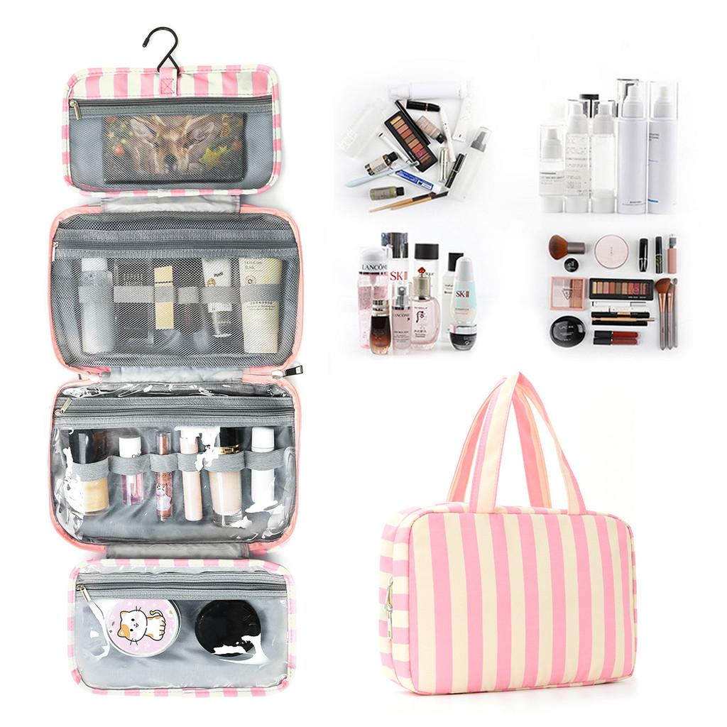 Travel Toiletry Bag With Wet And Dry Separation For Cosmetics And Makeup Storage