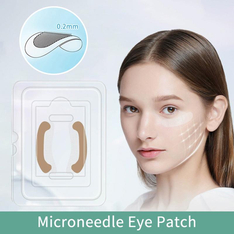 1Pairs Microneedle Eye Patches Mask Hyaluronic Acid Healing Blemish Treatment Sticker 0.2Mm Needle Length Mask Moisturizing