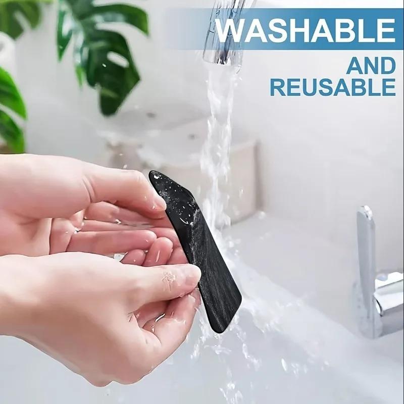 1PCS Reusable Black Double-sided Carpet Fixing Patches, Anti Curling and Anti Slip, Suitable for Carpets and Floor Mats