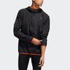 Adidas Sports Running Fitness Casual Windproof Breathable Hooded Jacket Men Jackets Black DQ2518