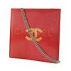 Chanel Hologram Chain Shoulder Shoulder Bag COCO Mark Red Plastics Women Used