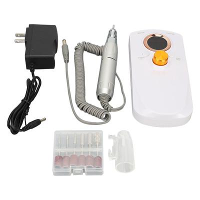 35000RPM Electric Nail File Rechargeable Forward Reverse LCD Display Manicure Nail Drill with 6pcs