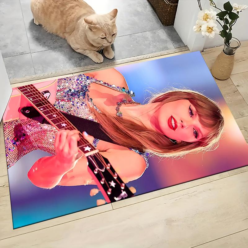 Taylor Swift Performance Carpet Rug Soft Washable Antislip Home Living Room Sofa Mats Personalized Christmas Rug