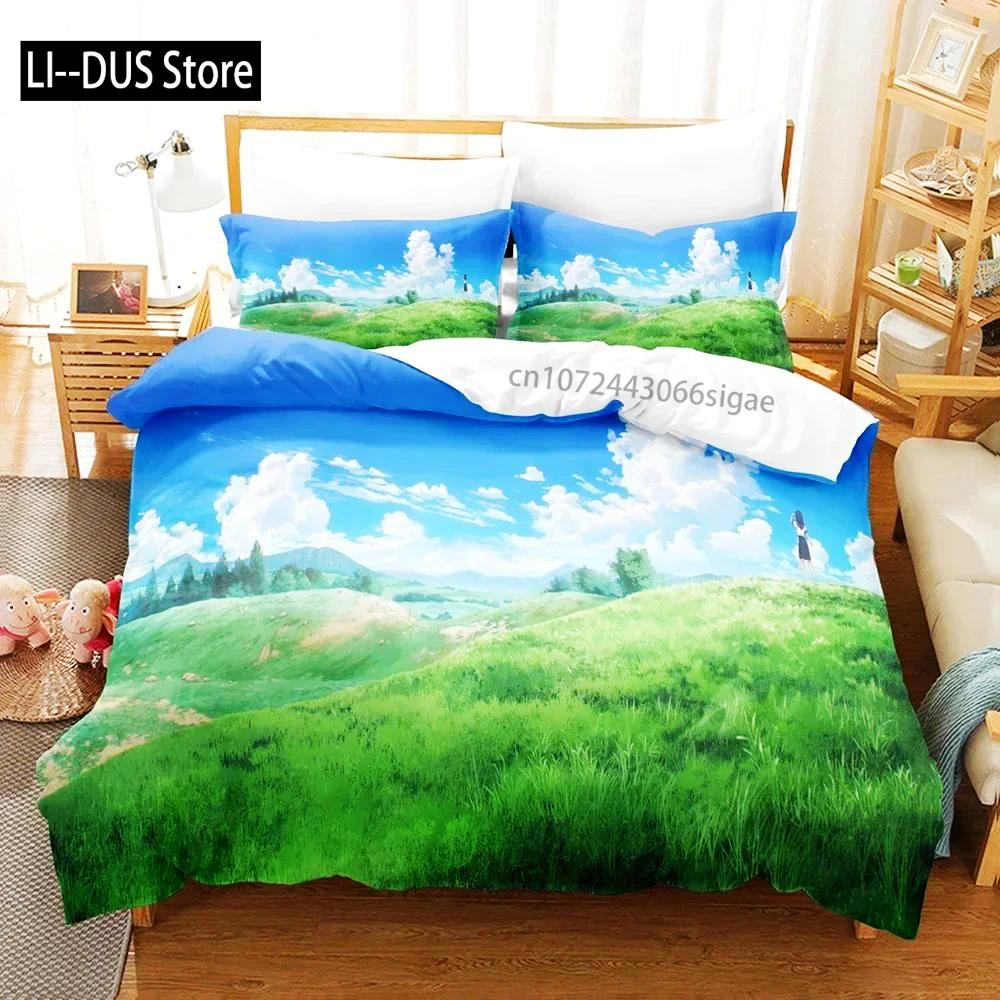 Fashion 3D Akebi's Sailor Uniform Bedding Sets Duvet Cover Set With Pillowcase Twin Full Queen King Bedclothes Bed Linen