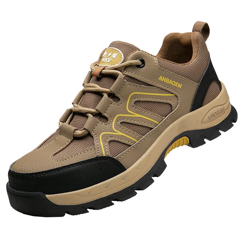Men's Anti-Smash, Anti-Puncture Safety Hiking Shoes for Long-Lasting Comfort in Outdoor and Construction Settings