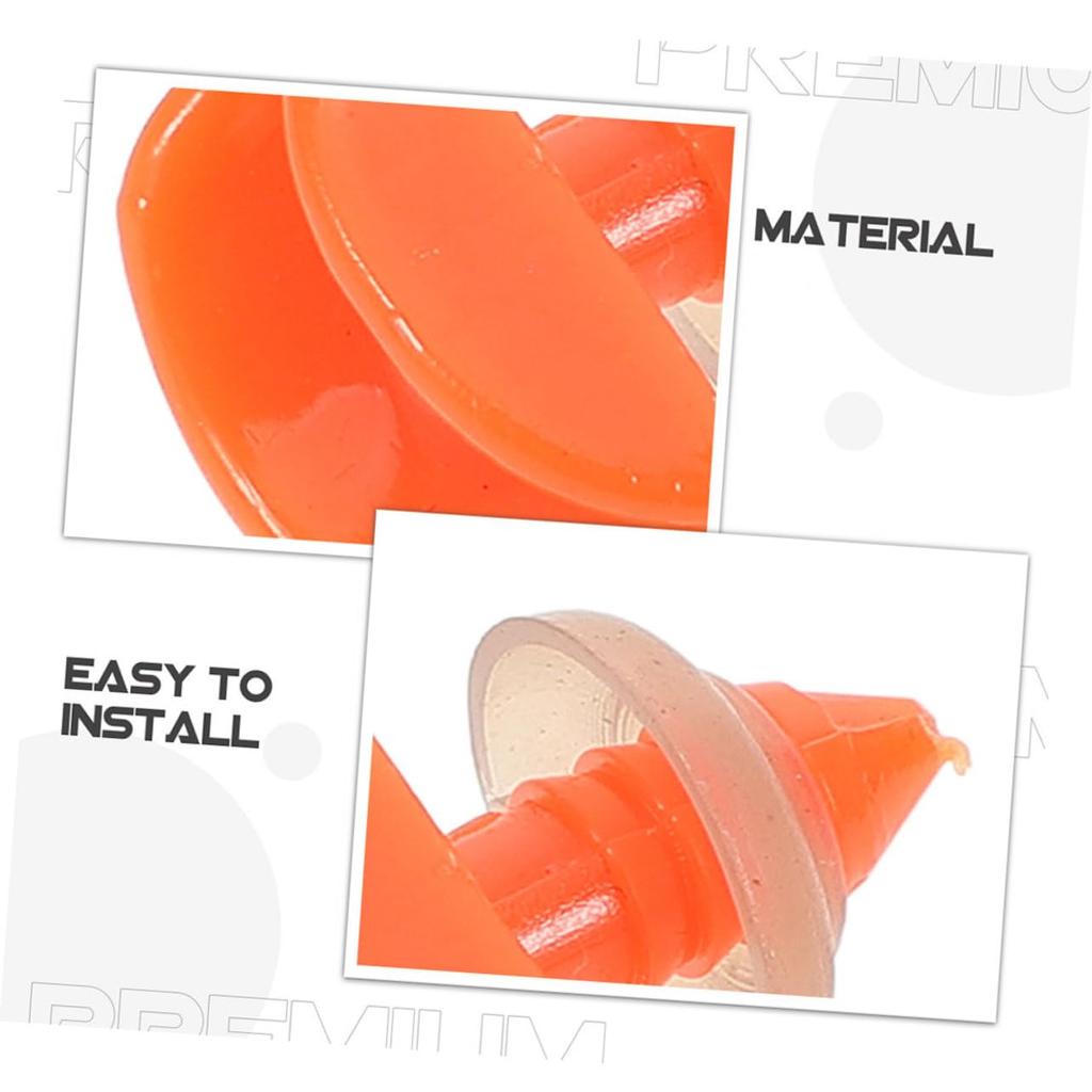 NUOBESTY Duck Beak Parts, 30-Pack. Replacement plastic beaks for dolls and stuffed animals. Easy to attach and assemble. Orange. 3x2.5x1cm.
