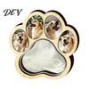 Pet Loss Memory Memorial Wooden Paw?Shaped Picture Frame, Keepsake Photo Frame with Fur Box Storage Compartment, Remembrance Tabletop Ornament