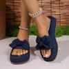 New Large-sized Thick-soled Sponge Shoes for Women One-shoulder Flip-flops