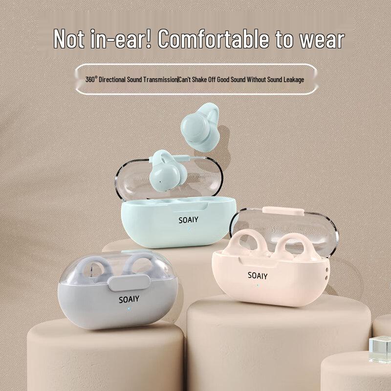 Soaiy Open-Ear Clip-On True Wireless Bluetooth Ohrhörer